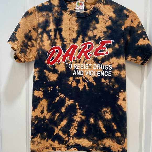 Tops | Bleach Tie Dye Dare Shirt | Poshmark